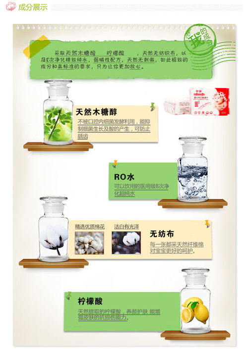 兒童用濕巾產品詳情頁設計